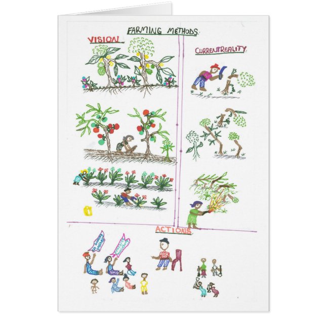 Natashas lantgårdvision hälsningskort (Framsidan)
