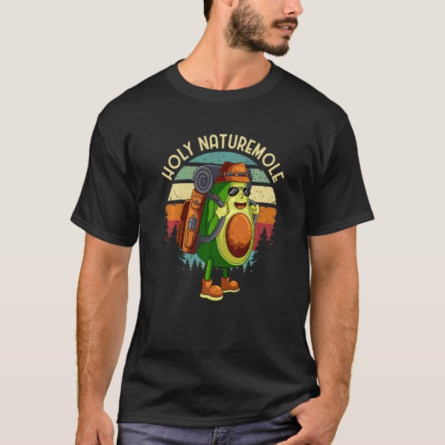 Natature Avocado Heliga Naturemole Camping Guacamo T Shirt (Framsida)