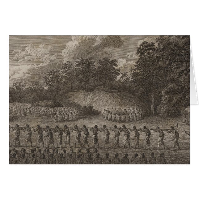 Natche, Tongataboo, Tonga Hälsningskort (Framsidan Horizontal)