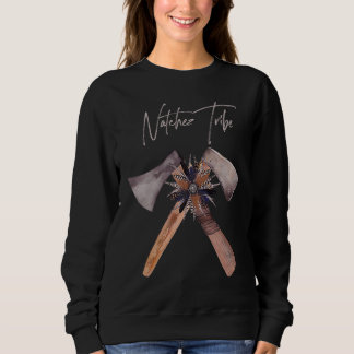 Natchez indian retro tomahawk feat t shirt