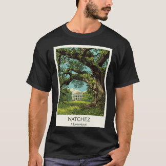 Natchez Mississippi Herrgård Historisk Antebellum T Shirt