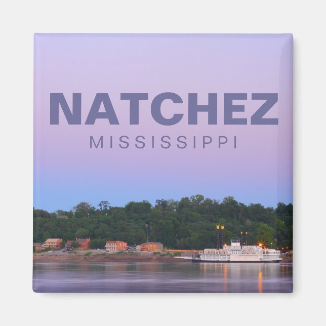 Natchez, Mississippi souvenir-magnet Magnet (Framsidan)