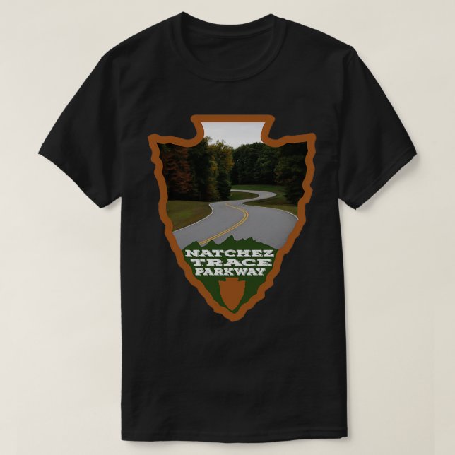 Natchez Trace Parkway arrowhad T Shirt (Design framsida)