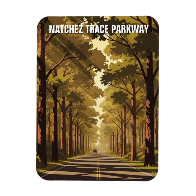 Natchez Trace Parkway Magnet (Vertikal)