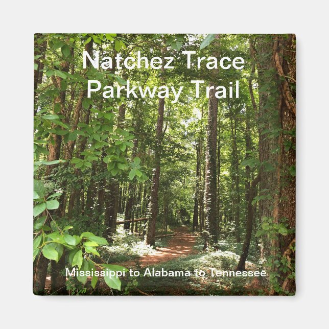 Natchez Trace Parkway Magnet (Framsidan)