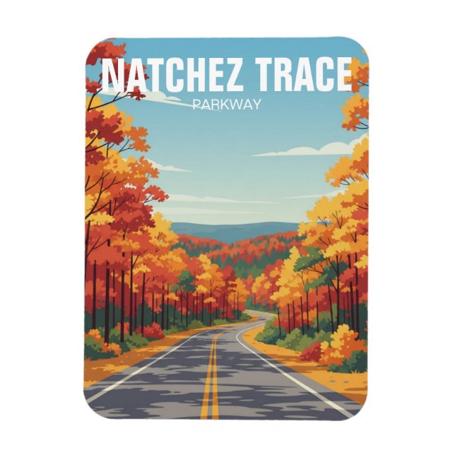 Natchez Trace Parkway Magnet (Vertikal)