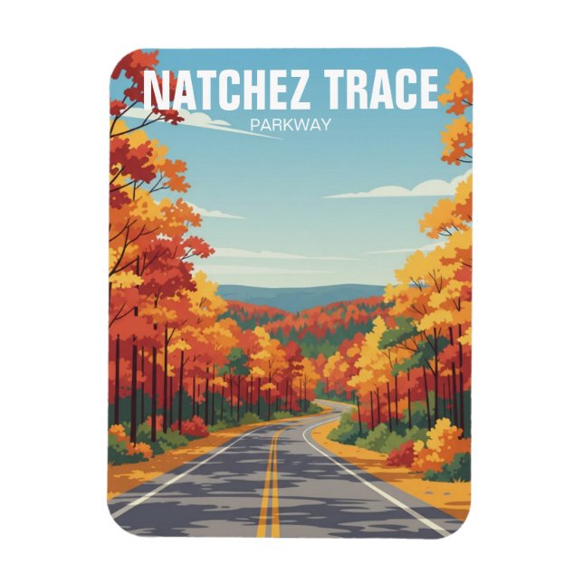 Natchez Trace Parkway Magnet (Vertikal)