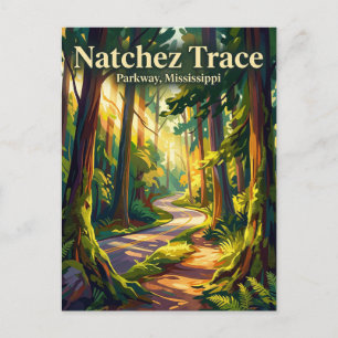 Natchez Trace Parkway Mississippi Vykort
