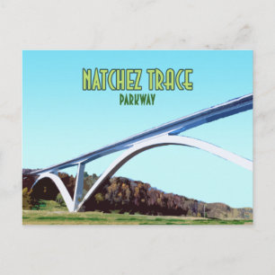 Natchez Trace Parkway Tennessee Mississippi Vykort