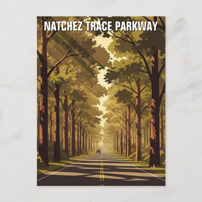 Natchez Trace Parkway Vykort (Framsida)