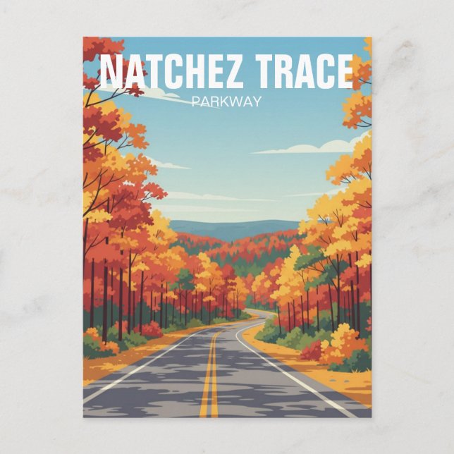 Natchez Trace Parkway Vykort (Framsida)