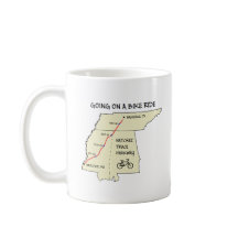 Natchez Trace Route Karta Coffee Mugg
