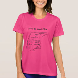 Natchez Trace Route Karta T-Shirt