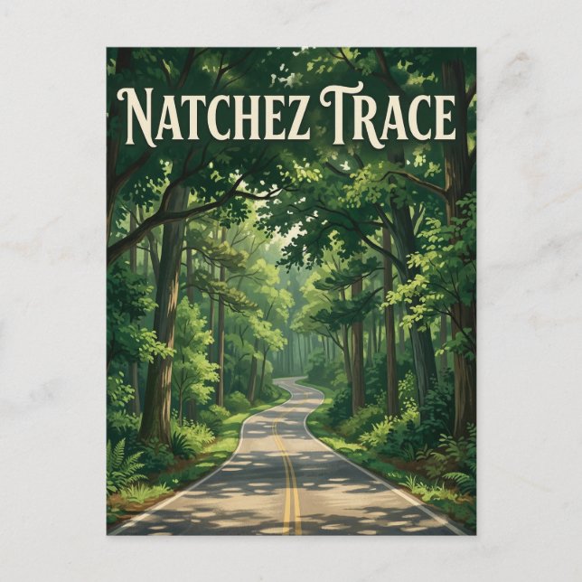 Natchez Trace Vykort (Framsida)
