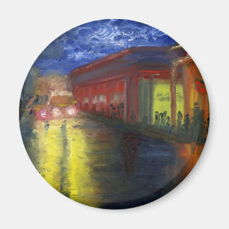 Natchitoches, Louisiana på natten Magnet