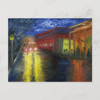 Natchitoches, Louisiana på natten Vykort