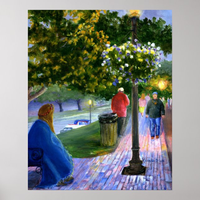 Natchitoches, Louisiana vid Mardi Gras Parad Poster (Framsidan)