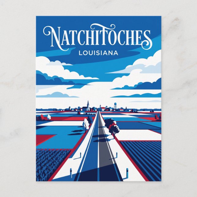 Natchitoches USA Vykort (Framsida)