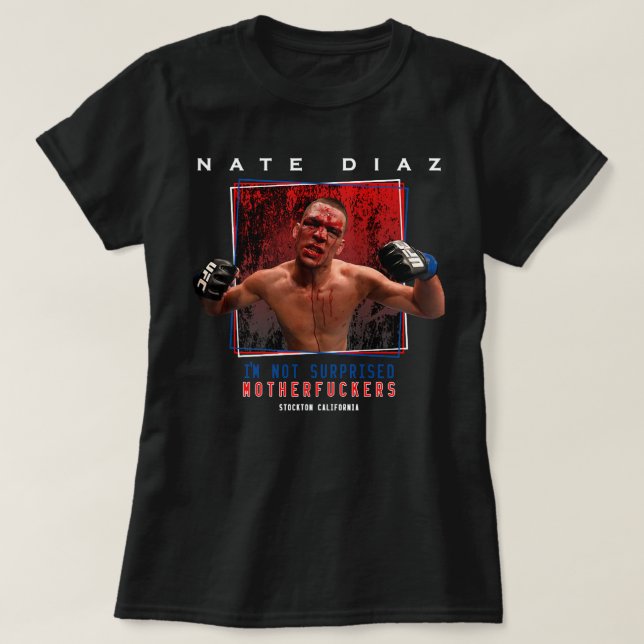 Nate Diaz I&x27;m ej förvånad Essential T Shirt (Design framsida)