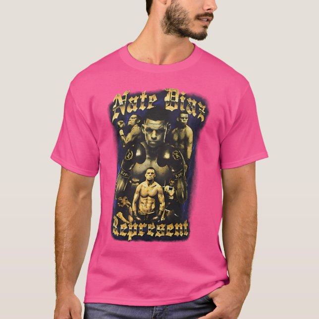 Nate Diaz representerar T Shirt (Framsida)