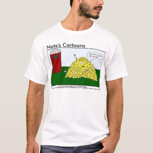Nates skjorta för tecknadhöstack t-shirt