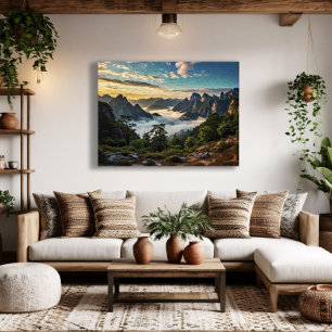Nätet över bergen canvastryck