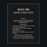 Nätgrafik, reklam för grafikdesigner flygblad<br><div class="desc">Mesh Graphic,  Graphic Designer Advertising Flyers by the Affärskort Store.</div>