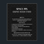 Nätgrafik, reklam för grafikdesigner flygblad<br><div class="desc">Mesh Graphic,  Graphic Designer Advertising Flyers by the Affärskort Store.</div>