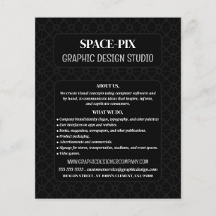 Nätgrafik, reklam för grafikdesigner flygblad