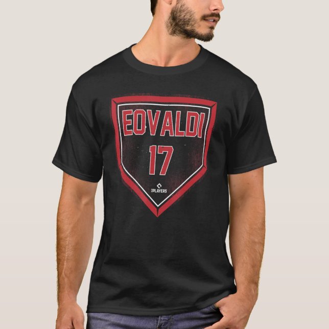Nathan Eovaldi Home Plate Gameday Nathan Eovaldi B T Shirt (Framsida)