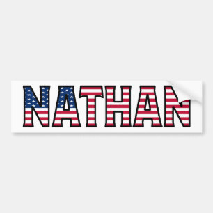 Nathan Namn Vorname USA Aufkleber Sticker Auto Bildekal