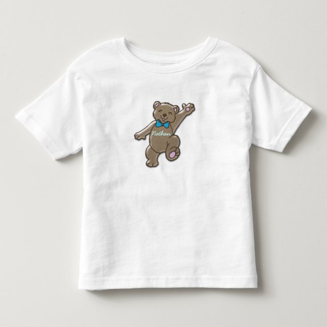 Nathan och teddy t-shirt (Framsida)