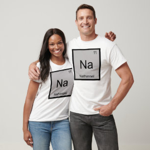 Nathanael Namn kemi Inslag Periodic Bord Tee