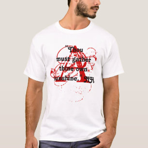 Nathaniel Hawthorne fläktar ett RÖTT MARKERAR T Shirt