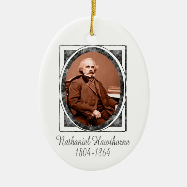 Nathaniel Hawthorne prydnad Julgransprydnad Keramik (Framsidan)