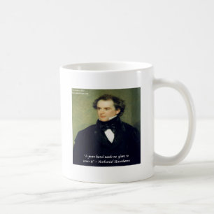 Nathaniel Hawthorne "Rena händer" visdomsord Kaffemugg