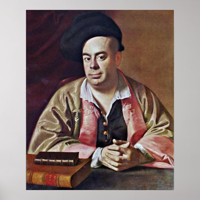Nathaniel Hurd-porträtt av John Singleton Copley Poster (Framsidan)