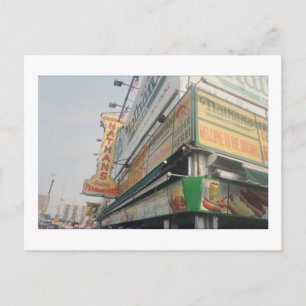 Nathan's Berömd Hotdog (Coney Is., NY) vycard Vykort