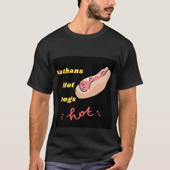 nathans hett hund  t shirt (Framsida)