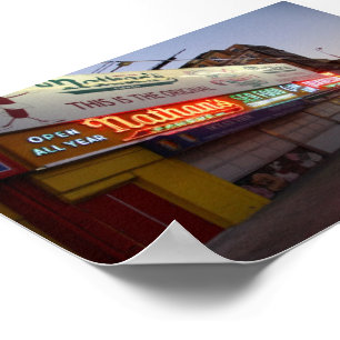 Nathans Hotdogaffisch Poster