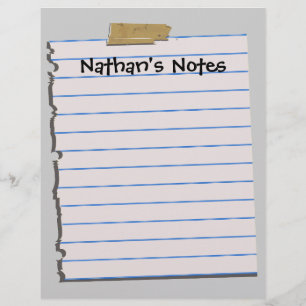Nathan's Notes Roligt Letterhead Stationery