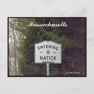 Natick, Massachusetts Postcard Vykort