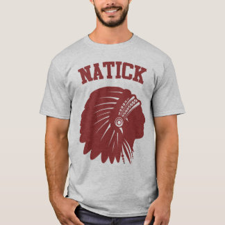 Natick Redmen Throwbackskjorta Tee Shirt