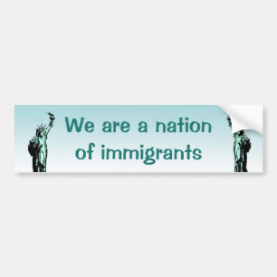 Nation av invandrarebildekalet bildekal