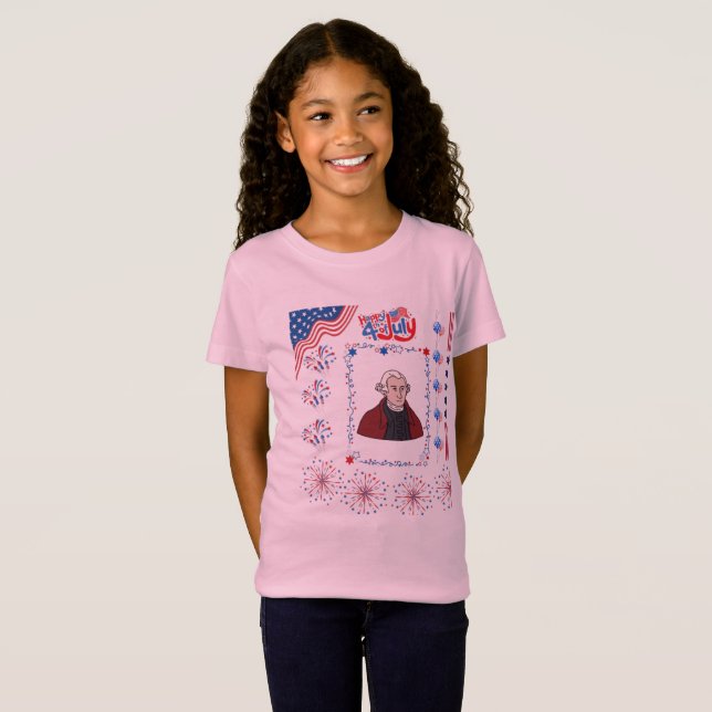 Nation of Lights Celebration rosa T Shirt (Hel framsida)