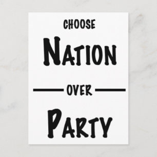 Nation över Party-presentsamlingen Inbjudan Vykort