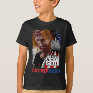 Nation under Guds president Trump 2024 America Chr T Shirt