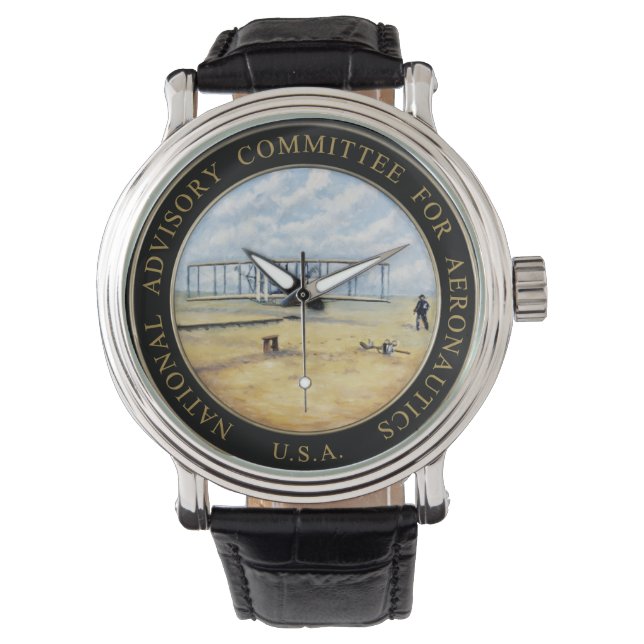 National Advisory Committee for Aeronautics logoty Armbandsur (Framsida)