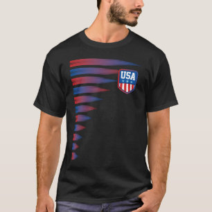 National America Flagga American Soccer USA T Shirt