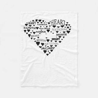 National American Heart Disease Month Go Red Obser Fleecefilt